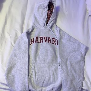 grey harvard hoodie